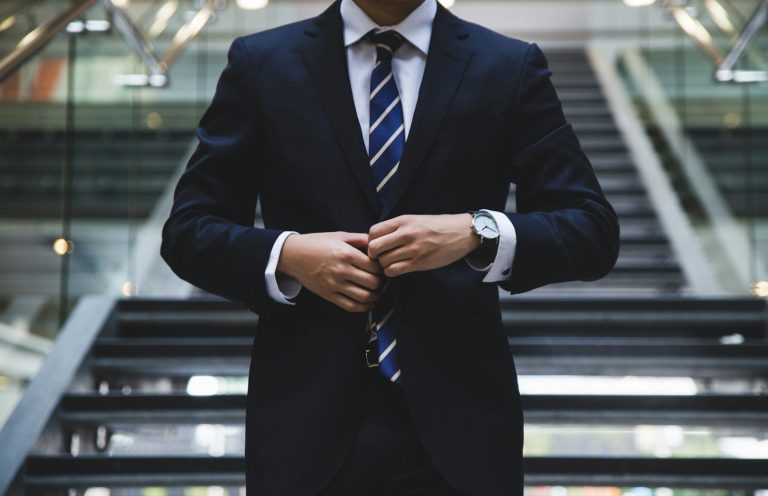 Businessfotografie Mann mit Anzug und Krawatte